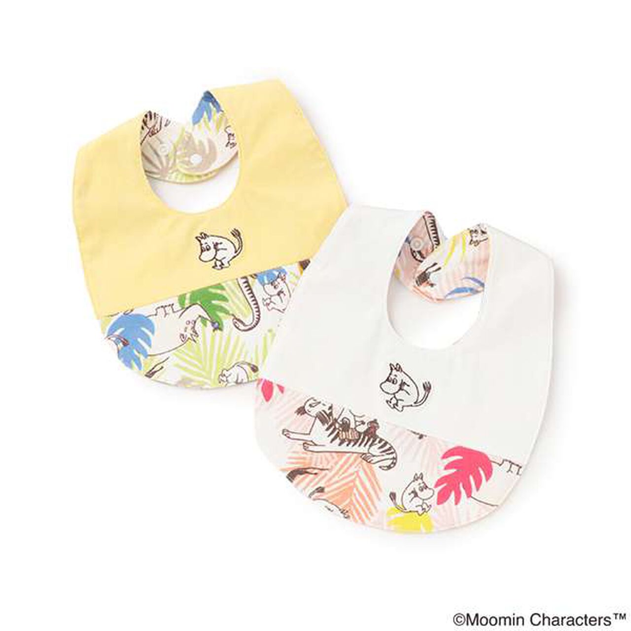 MOOMIN/Jungle Pattern Bib,Cream, large image number 7