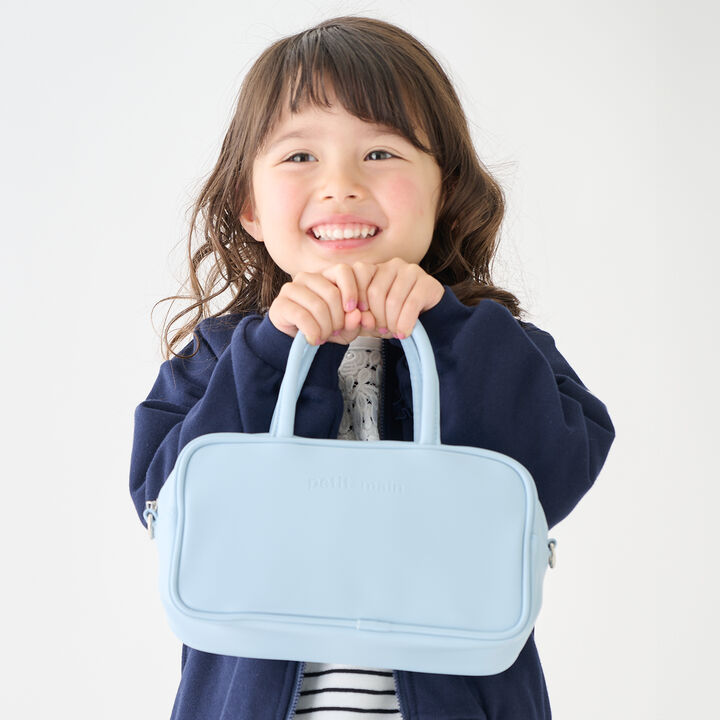 Link Leather-Look Boston Bag,, medium