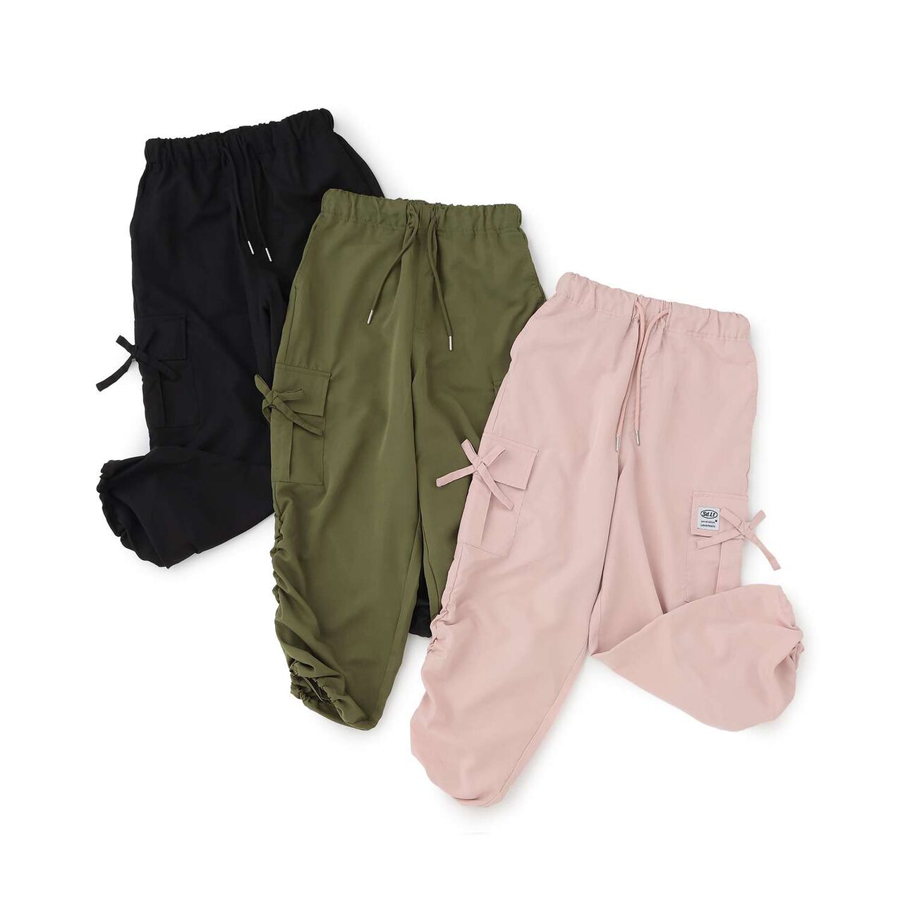 [7days] Cargo Pants with Ribbon,Light beige, large image number 7