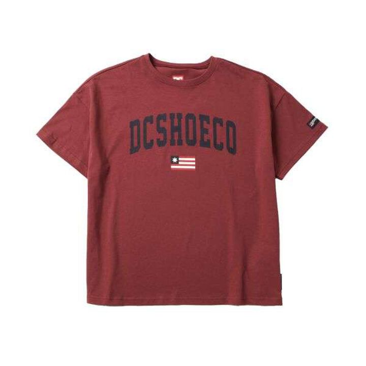 [Adult Size Available] [DC] Arch Logo Print Big Short Sleeve T-Shirt,Deep red, medium image number 16