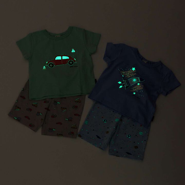 Hikaru Boys Short-Sleeve Pajamas,Blue, medium image number 3
