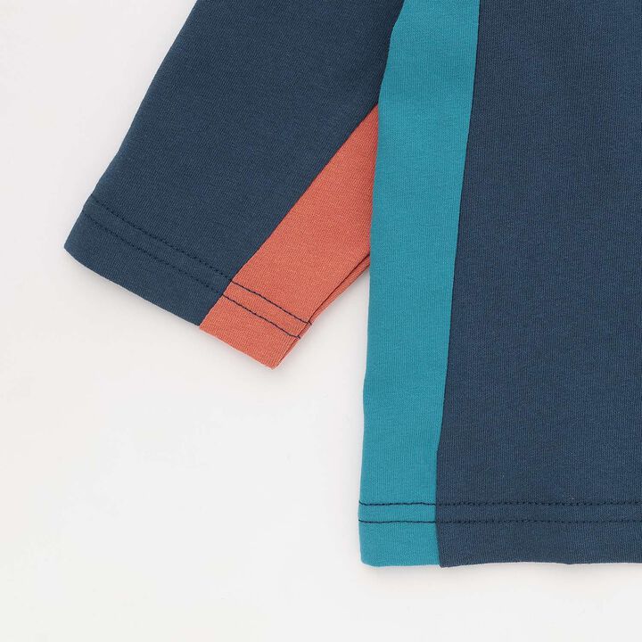 [人氣商品補貨] [實體店鋪不販售] 電車貼布刺繡長袖T恤,海軍藍, medium image number 4