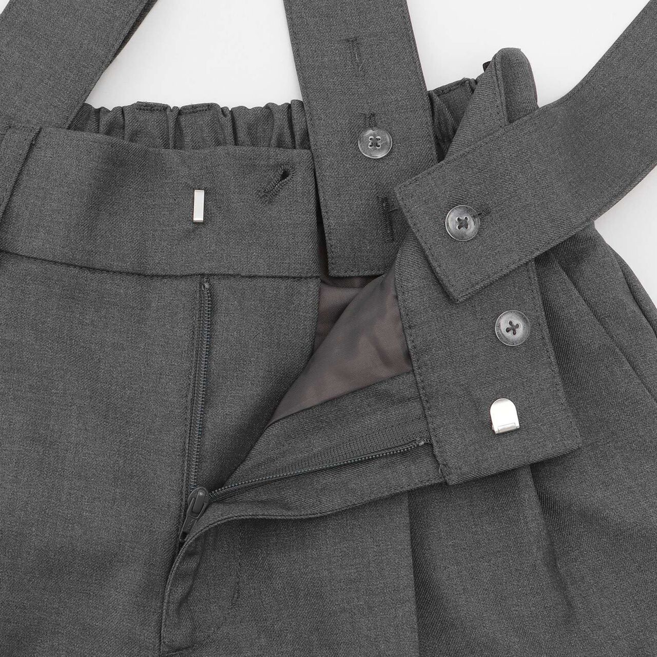 [AMI] Suspender Slacks Pants,Charcoal gray, large image number 7