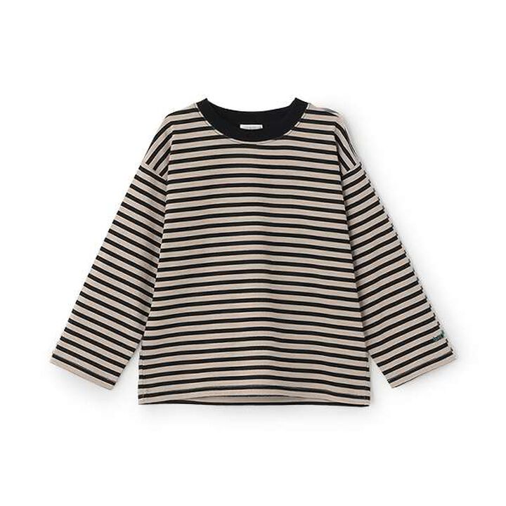[Daily Standard Wear] Relaxed Oversized Stripe Long-Sleeve T-Shirt,Lilac, medium image number 13