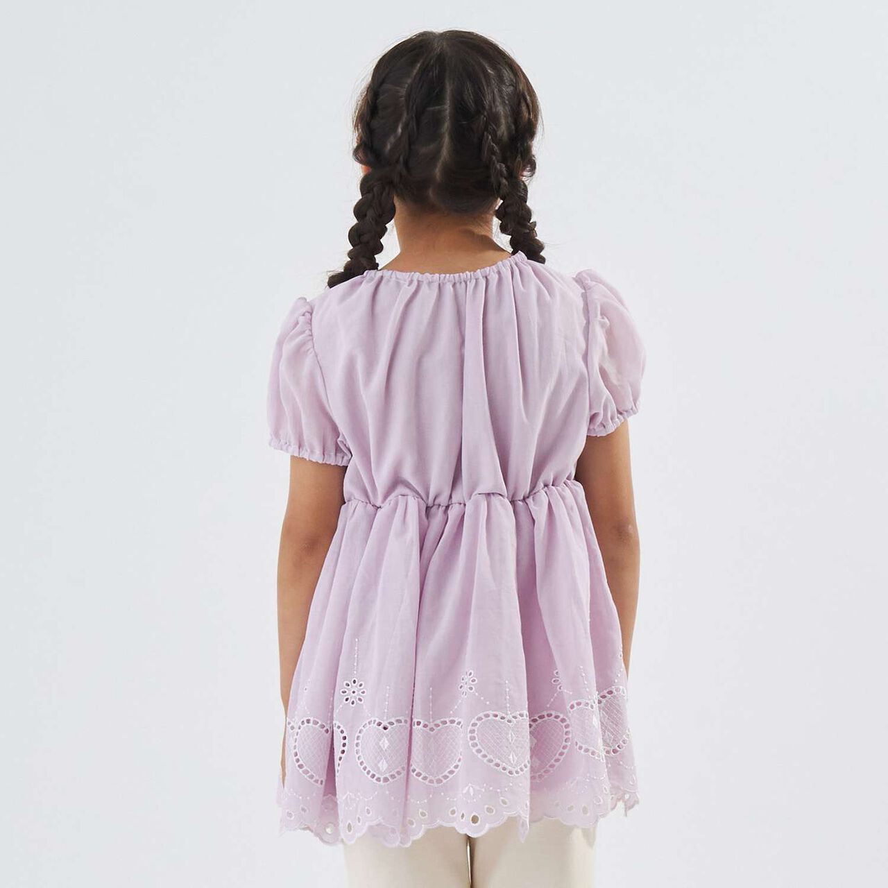 [100% Cotton] Cutwork Lace Tunic,Mint, large image number 5