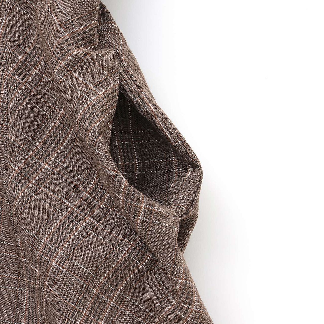 Twin Ribbon Jumper Skirt,Brown, large image number 5
