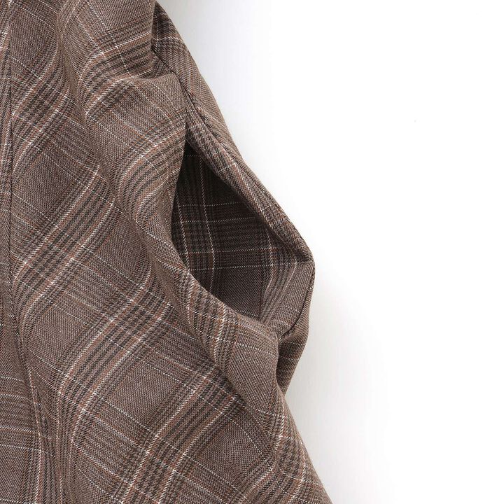 Twin Ribbon Jumper Skirt,Brown, medium image number 5