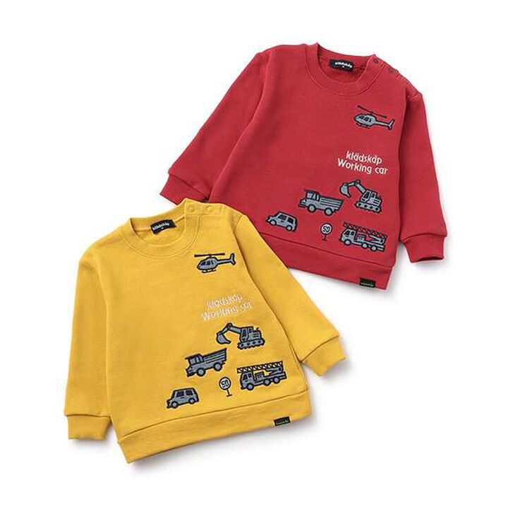 Vehicle Embroidery Sweatshirt,Red, medium image number 9