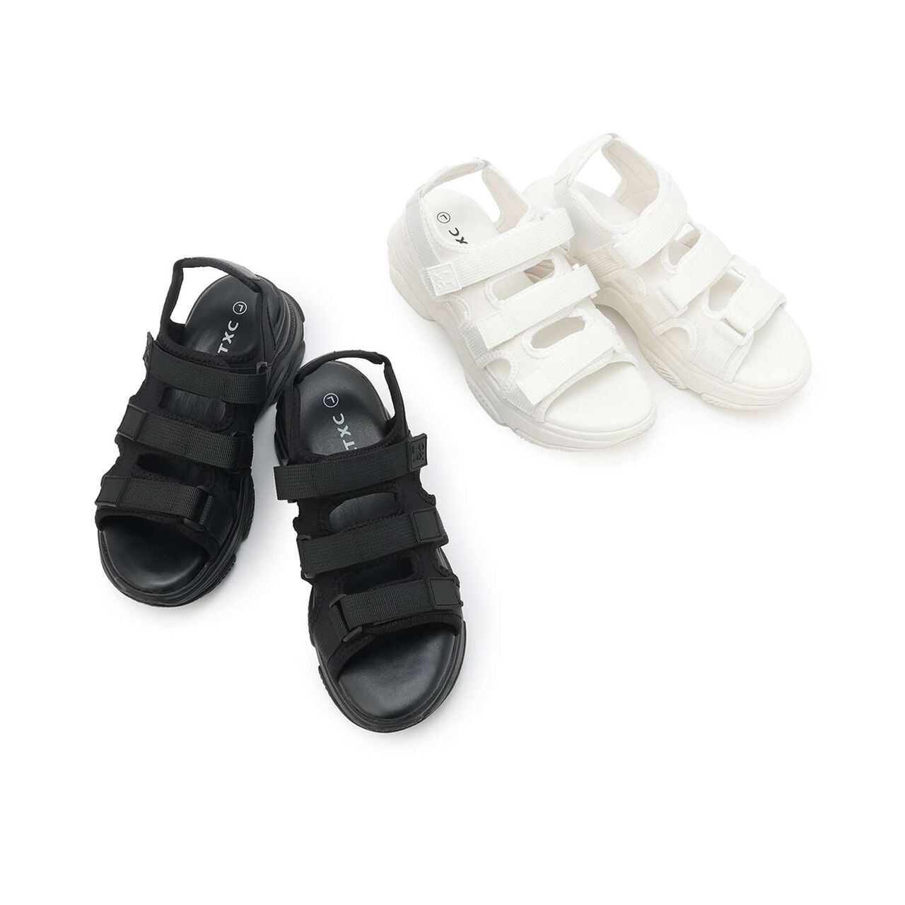 [LTXC] Three-Strap Belt Sandals,Off white, large image number 2