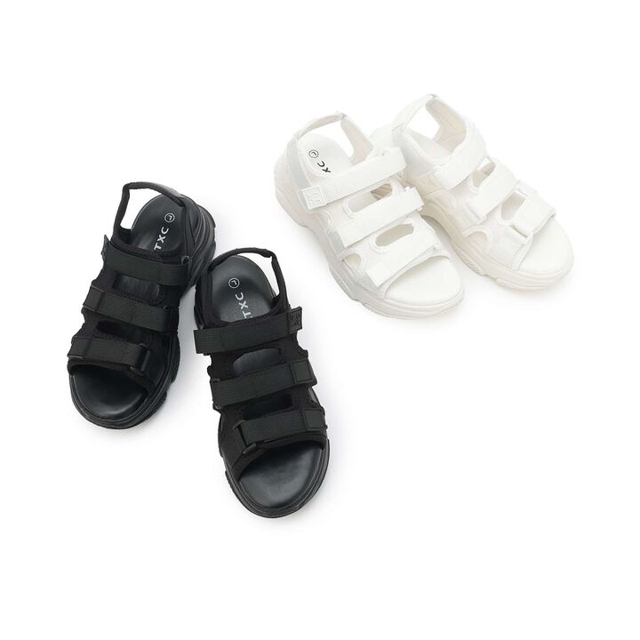 [LTXC] Three-Strap Belt Sandals,Off white, medium image number 2