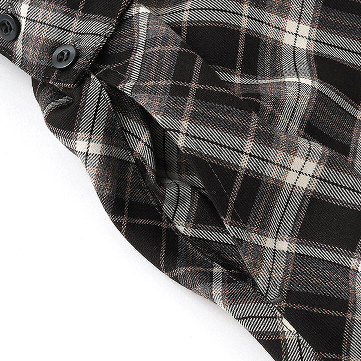 Knot Shirt Style Skirt with Shorts,Black, medium image number 5