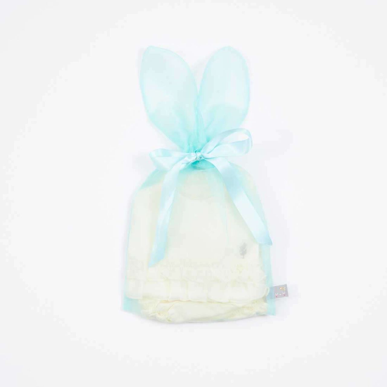 KP Bunny Ear Gift Bag Set: Bib & Bloomers,Off white, large image number 7