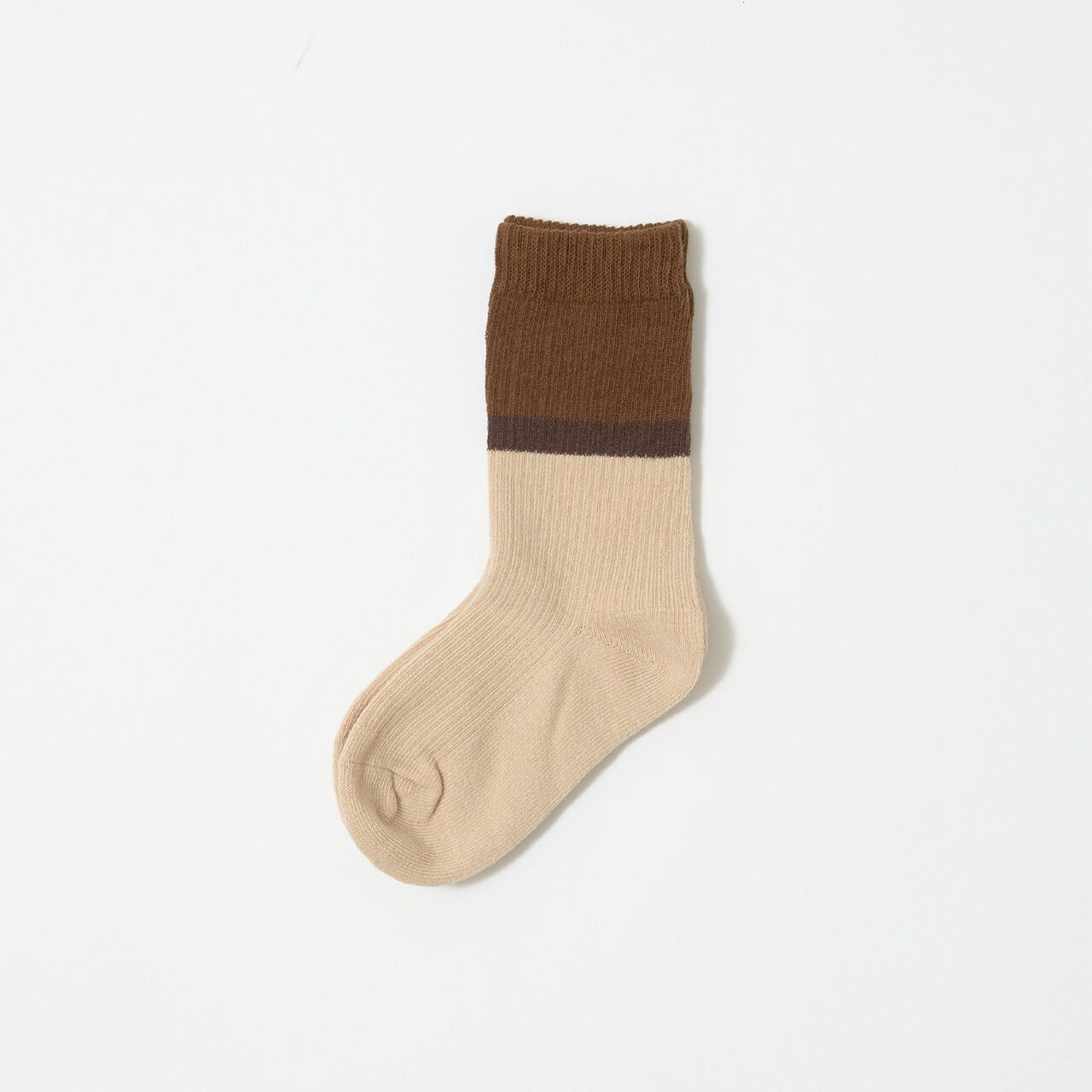 Color-Blocked Socks,Beige, large image number 0