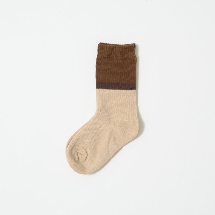 Color-Blocked Socks,Beige, medium image number 0