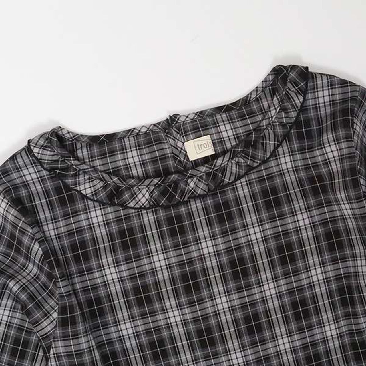 Troislapins Knit Vest & Tunic Set (140-160),Black, large image number 12