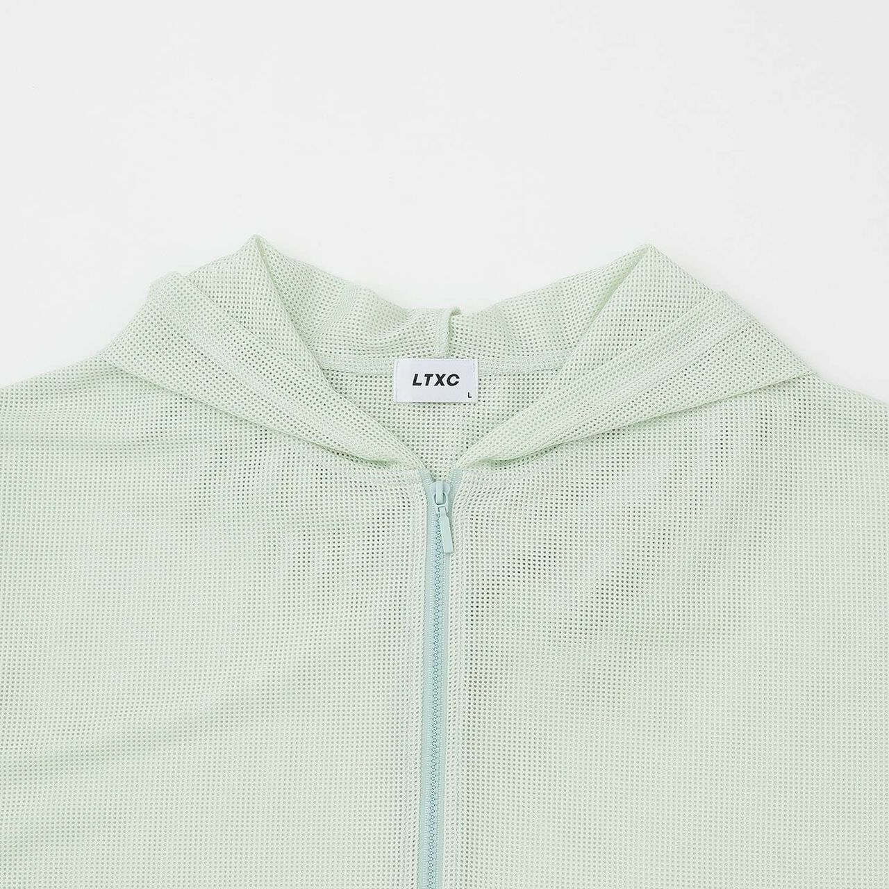 [LTXC/Antibacterial Deodorizing] Mesh Hoodie with Camisole,Black, large image number 16