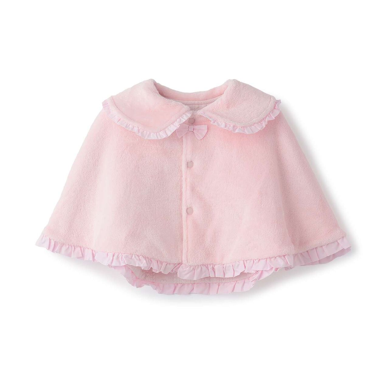 Flocked Jacquard Reversible Cape,Light pink, large image number 3