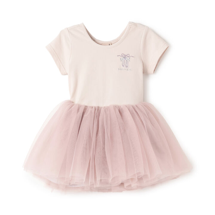 Ballet Tulle One-Piece Dress,Light blue, medium image number 4