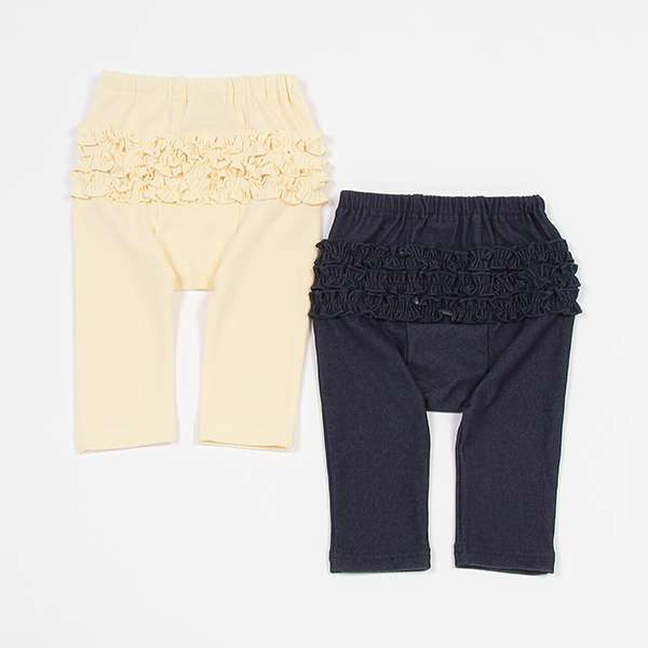 Frill Back Leggings,Blue, large image number 7