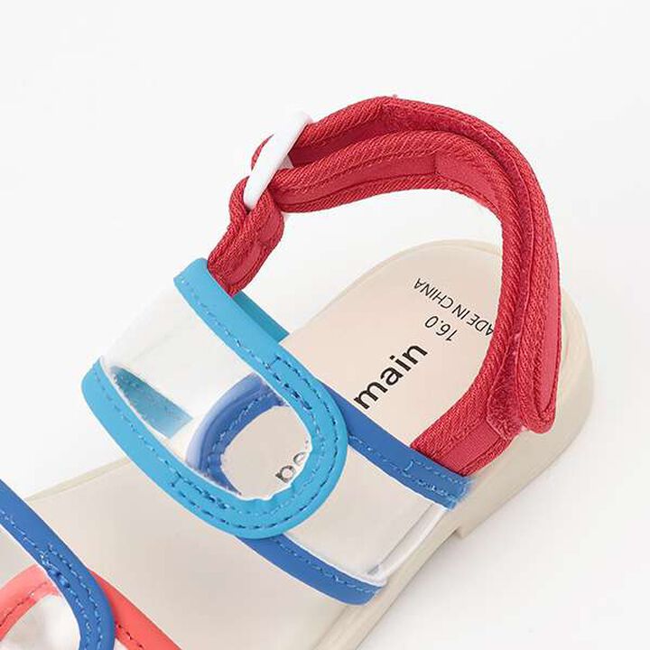 [Web Exclusive] Color-Blocked Clear Sandals,Black, medium image number 4