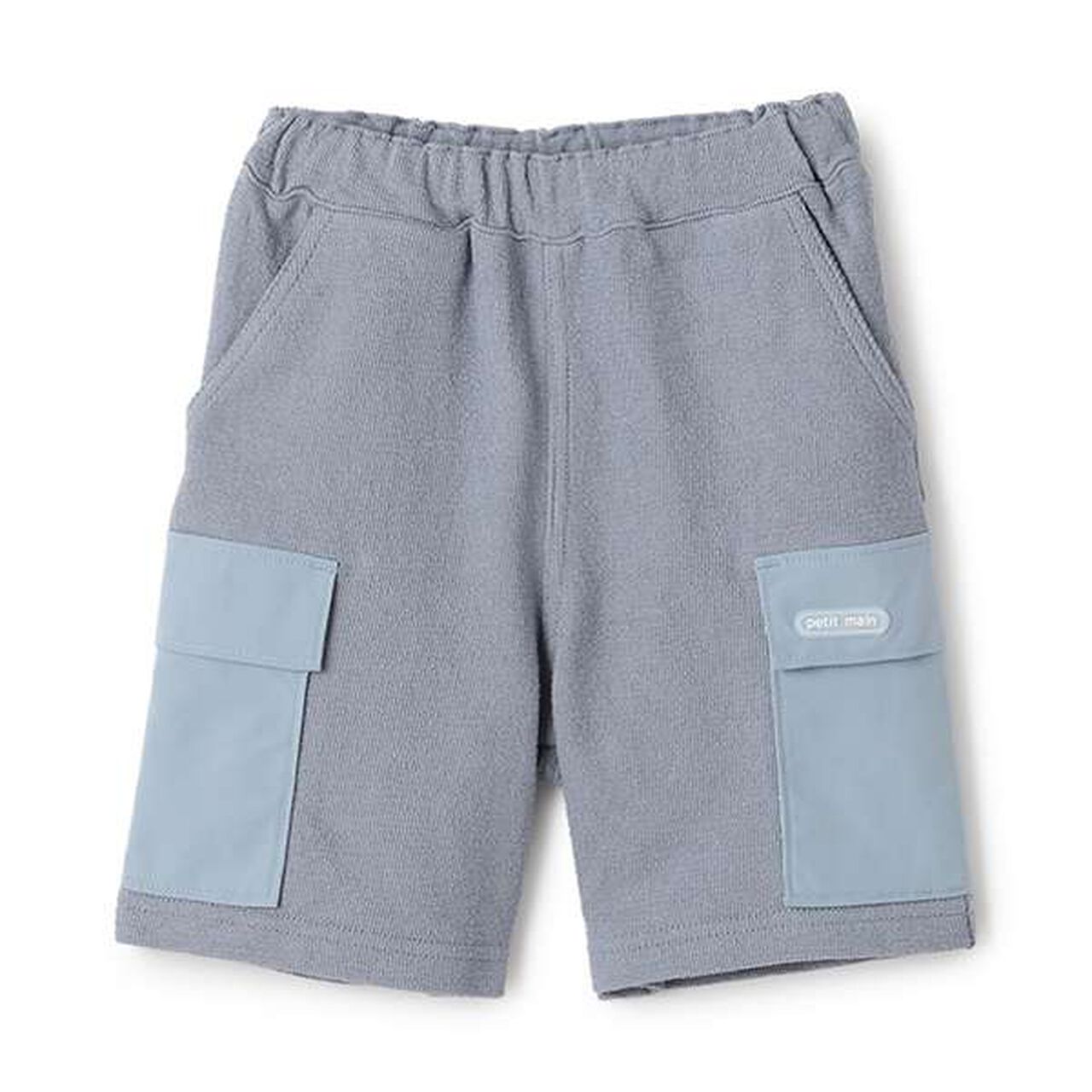 Cut Half Pants with Pockets,Blue, large image number 10