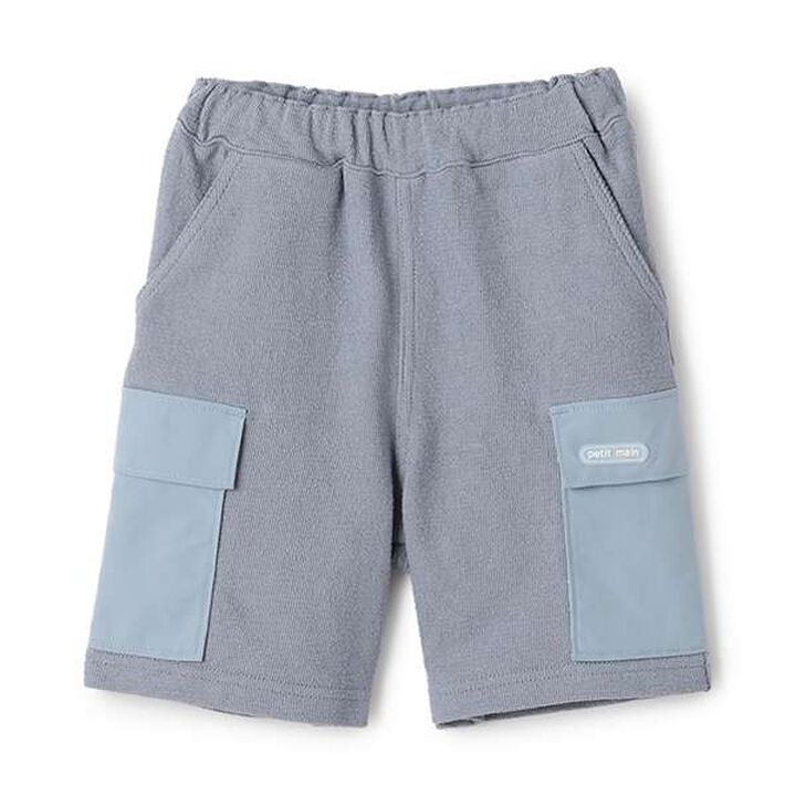 Cut Half Pants with Pockets,Blue, medium image number 10