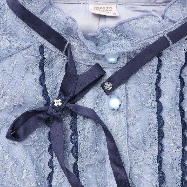 [Restock] Assorted Fabric Pleated One-Piece Dress♪,Light blue, medium image number 3