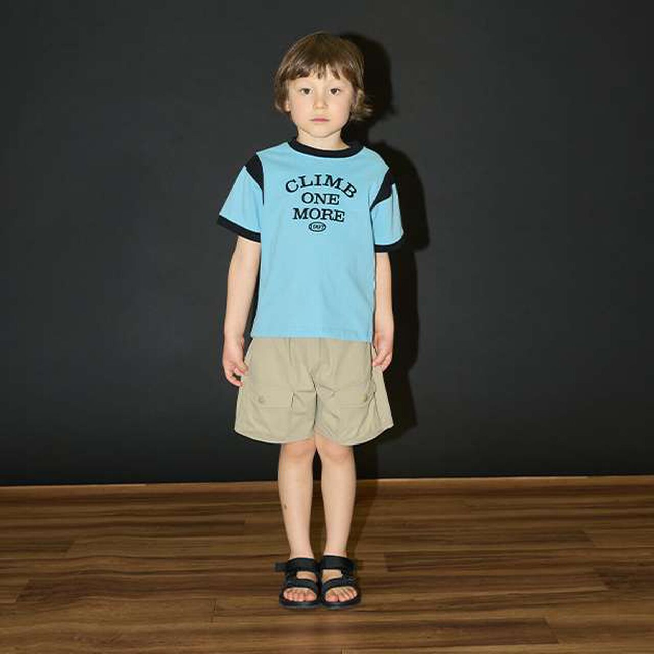 [Kaiteki Tenjiku] Bi-Color Printed T-Shirt,Turquoise, large image number 5