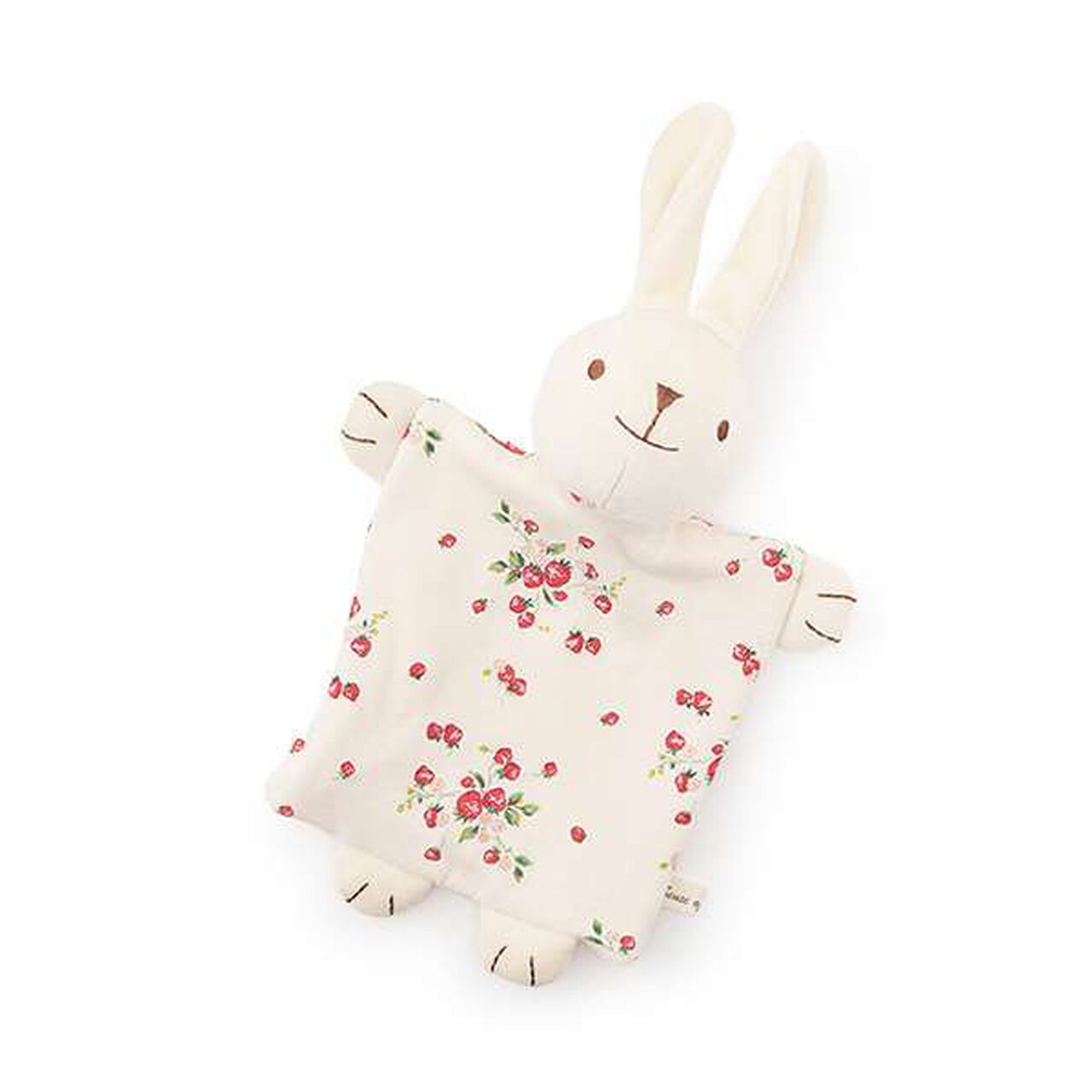 ☆Wild Strawberry Rabbit Puppet [Organic] [Made in Japan],Pearl white, large image number 0