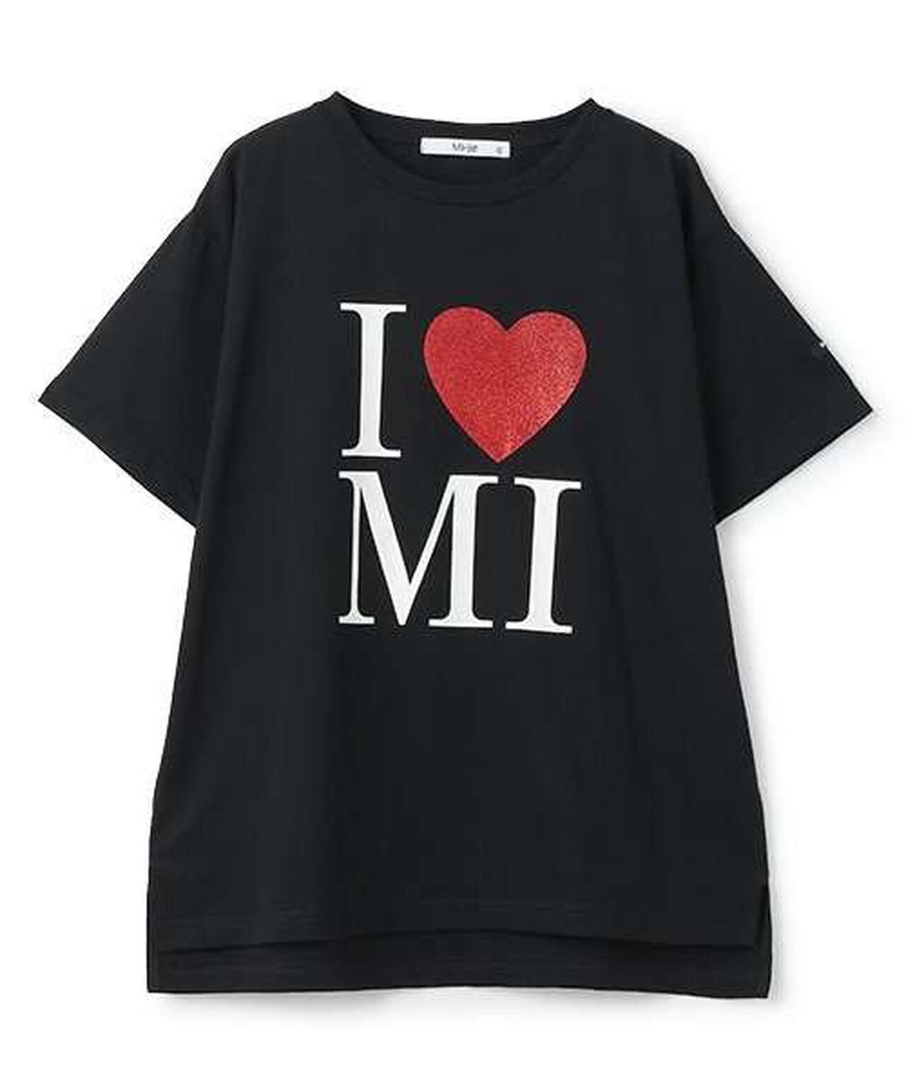 Logo Short Sleeve T-Shirt [Korean Fashion],Black, large image number 4