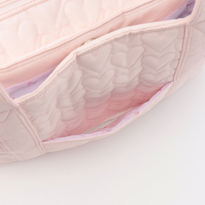 Mezzo Piano Mama Rabbit Appliqu&eacute; Mother's Shoulder Bag,Light pink, medium image number 13