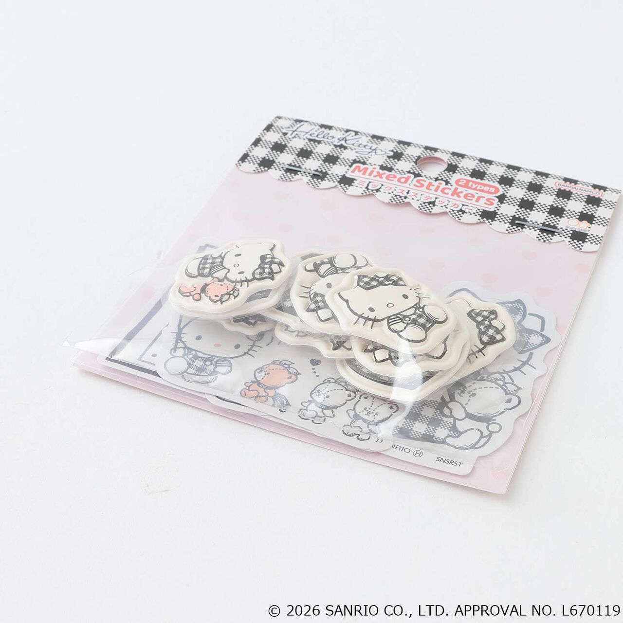 [Sanrio] Mixed Sticker Set,Black, large image number 5