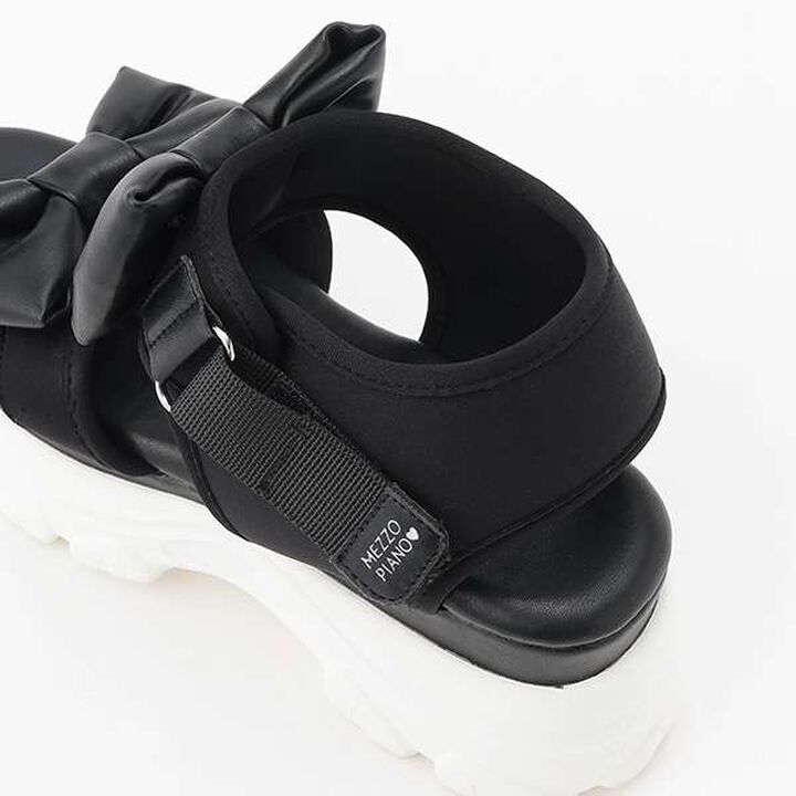 Double Ribbon Sport Sandals,White, medium image number 6