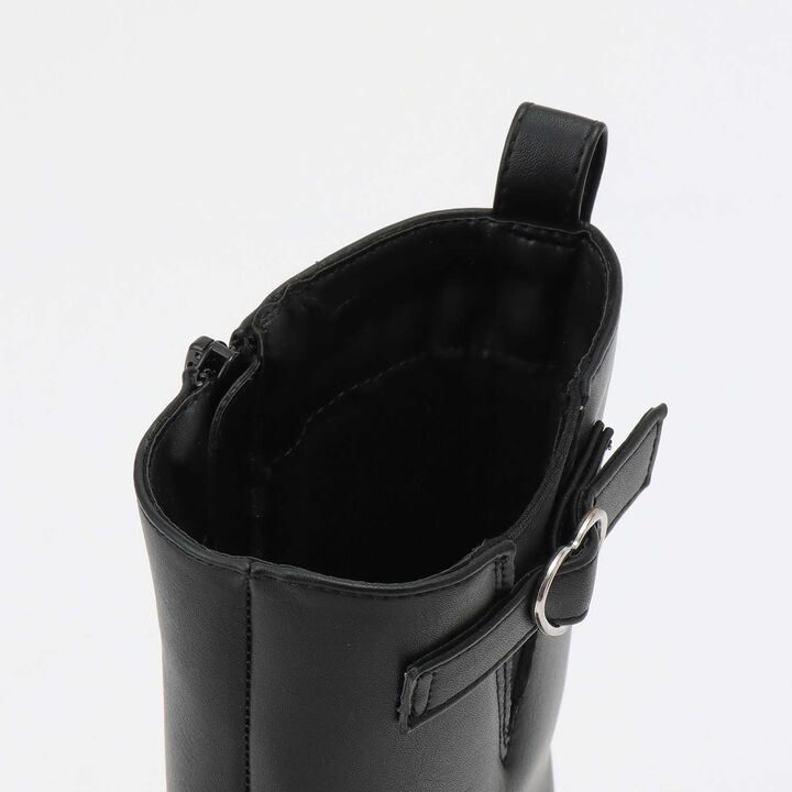 Heart Buckle Engineer Boots,Dark brown, medium image number 2