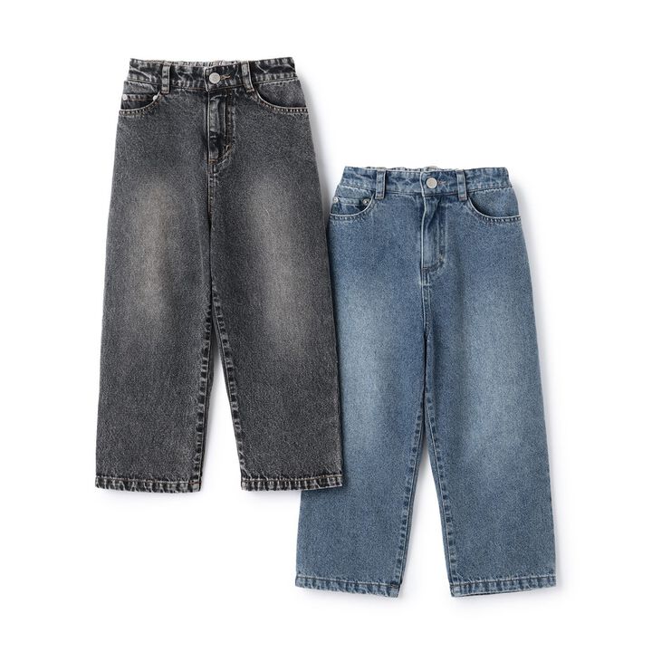 [LOVE DENIM] Loose Straight Pants,Black, medium image number 11