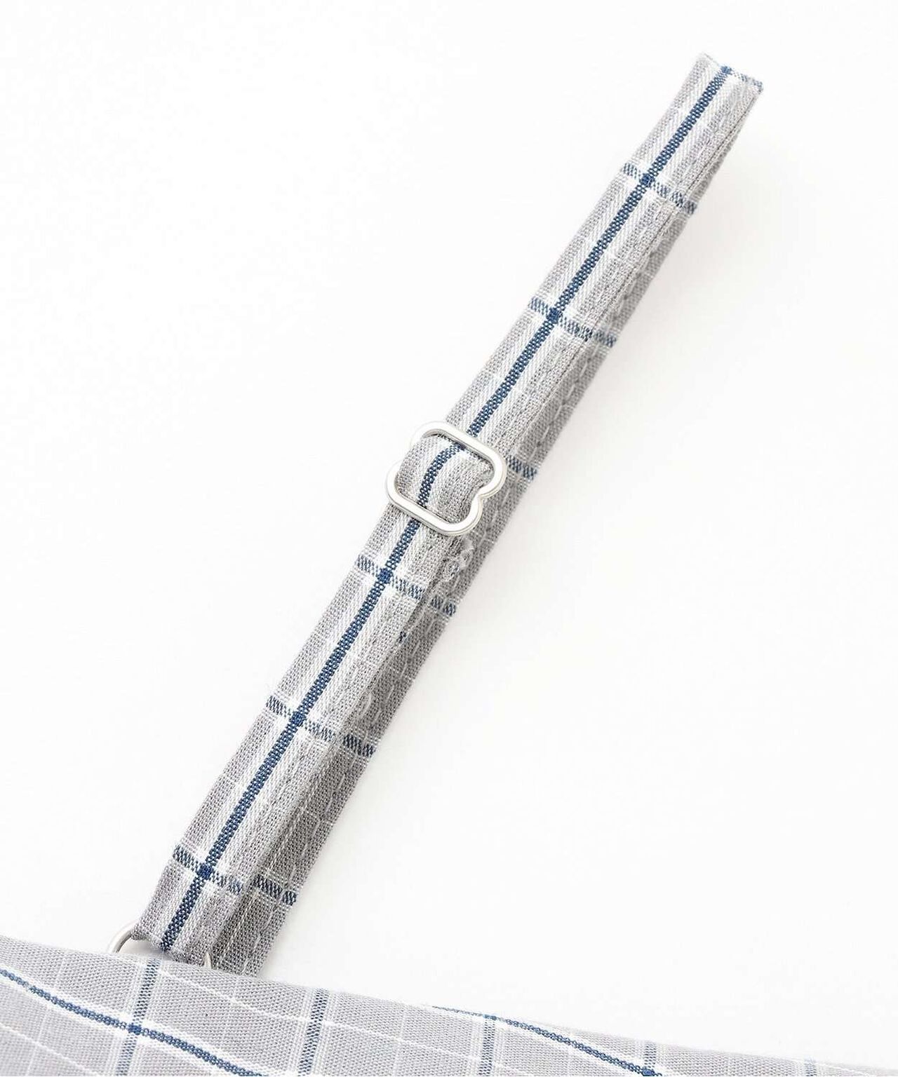 Checkered Shirt with Logo Plate [Korean Fashion],Gray, large image number 11