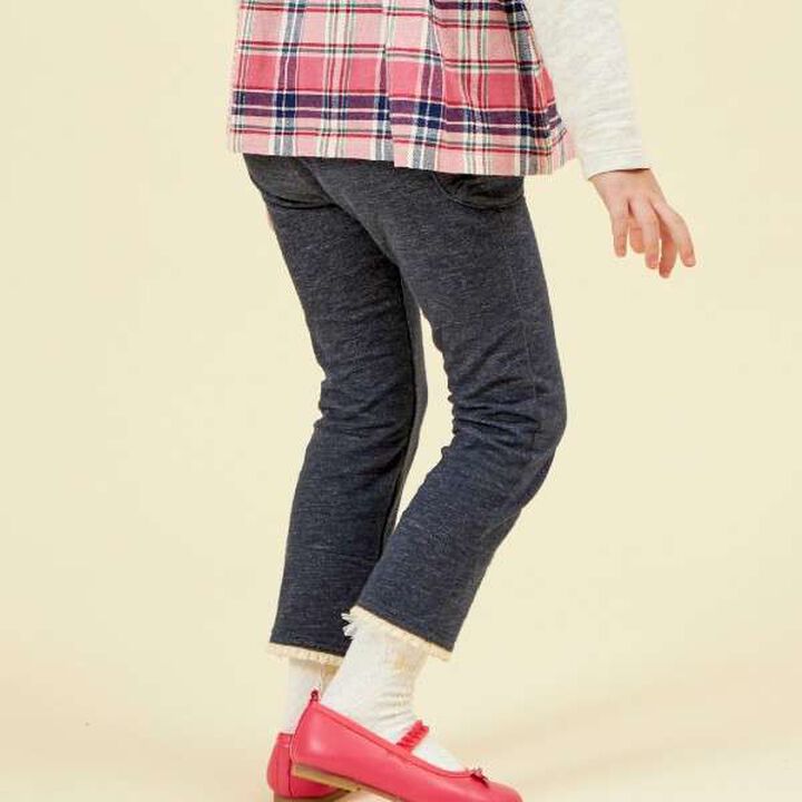 KP Cuffed Denim-Look Knit Twill Pants (100-160),Lavender, medium image number 7