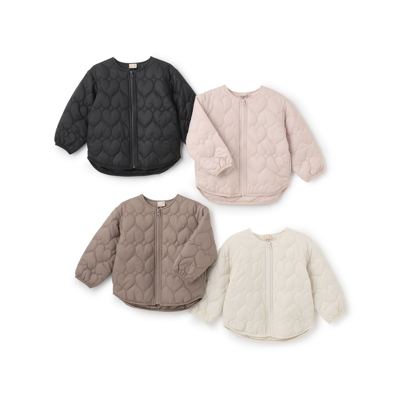 Link Heart Quilted Jacket,Mocha tea, large image number 16