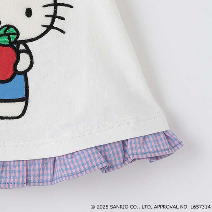 [HELLO KITTY] Frilled Collar Tunic,Off white, medium image number 4