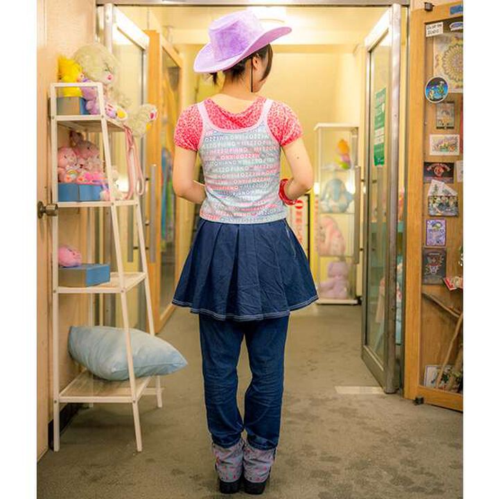 Reissue♪ Skirt & Pants Set with Wallet Chain,Navy, medium image number 16