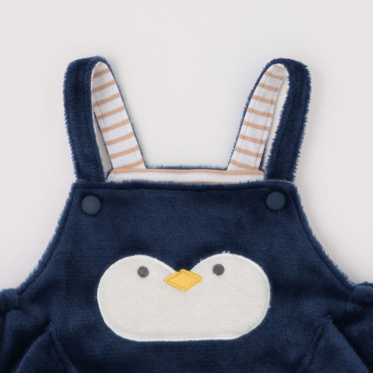 Creature T-Shirt & Boa Fabric Overalls Set,Navy, large image number 14