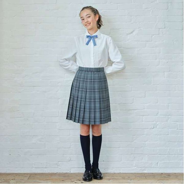 *TW Pleated Check Skirt,Blue, medium image number 9