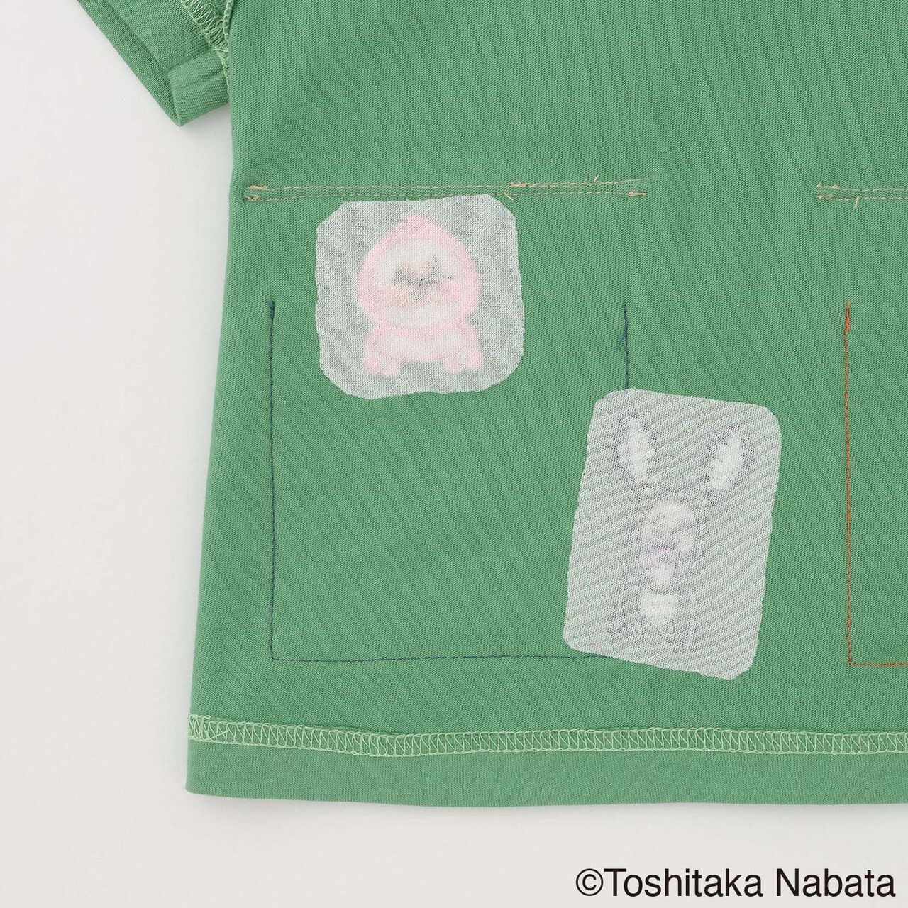 [Kobito Zukan] Pocket Short Sleeve T-Shirt,Green, large image number 8