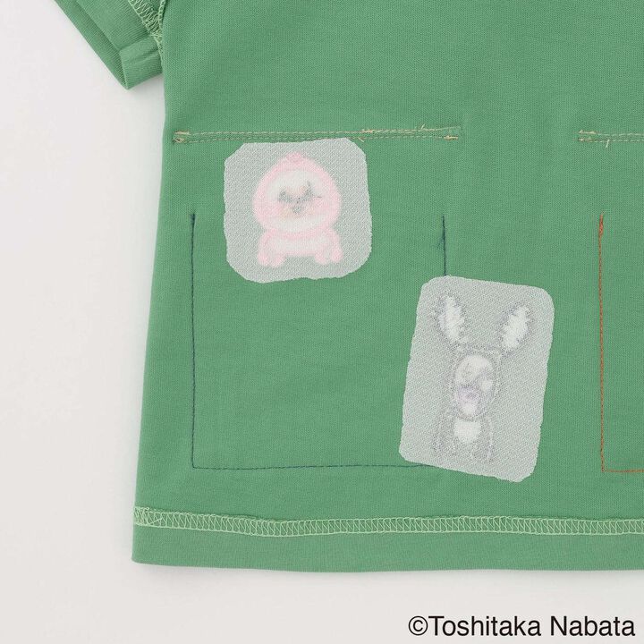 [Kobito Zukan] Pocket Short Sleeve T-Shirt,Green, medium image number 8