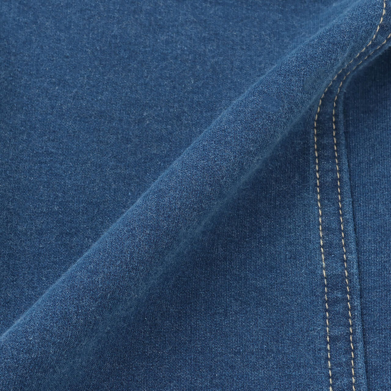 Knit Denim Overalls,Navy, large image number 9