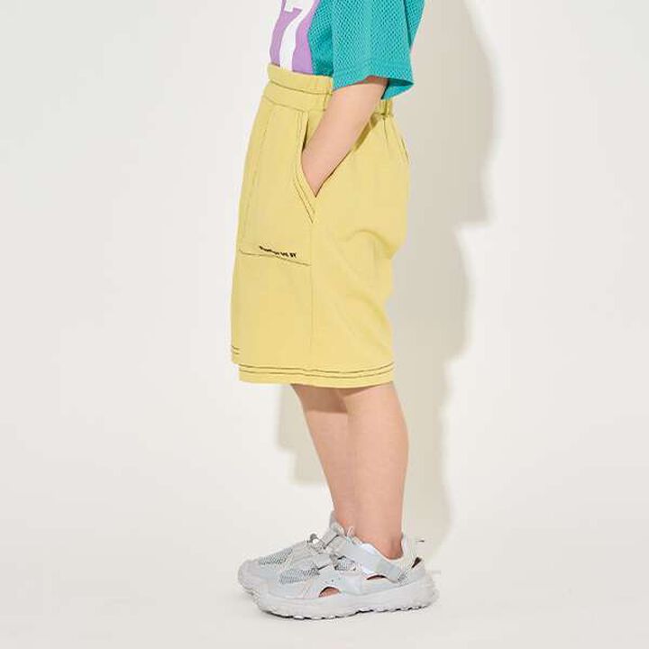 [Coordinatable Setup] [Kaiteki Tenjiku] Contrast Stitching 5-Length Pants,Deep blue, medium image number 16