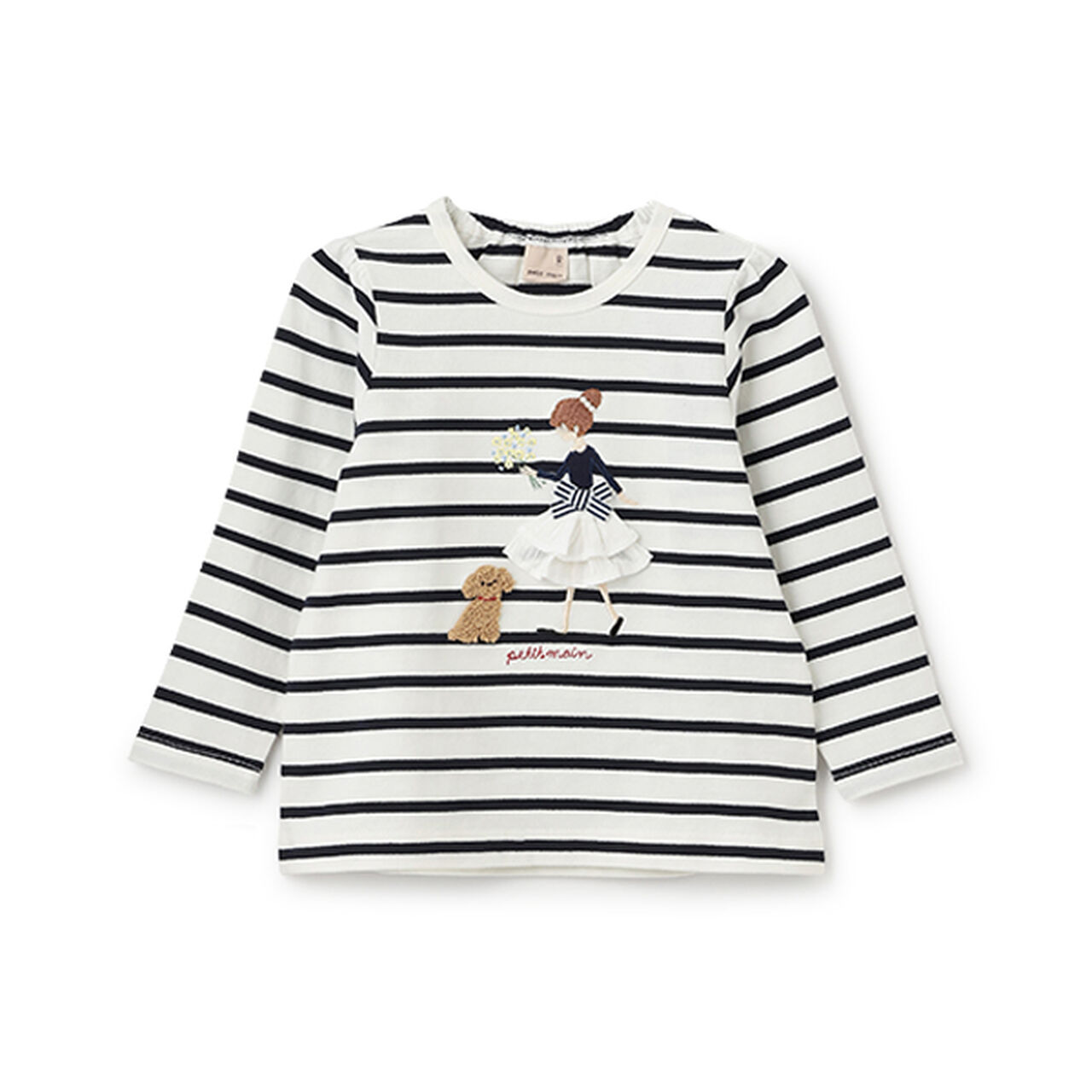 [Link] Girl Appliqué Long Sleeve T-Shirt (Kids Size),Cream, large image number 12