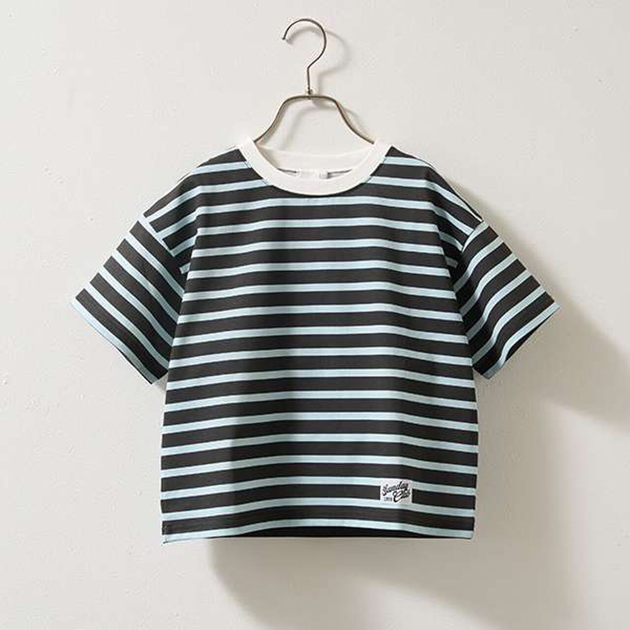 [Kaiteki Tenjiku] Print Stripe Big T-Shirt,Mustard, large image number 12