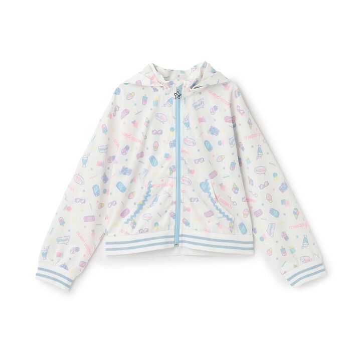 Heat Shielding All-Over Pattern Zip Parka,, medium