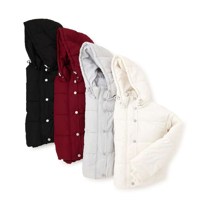 Puffy Bomber Jacket,Light gray, medium image number 12